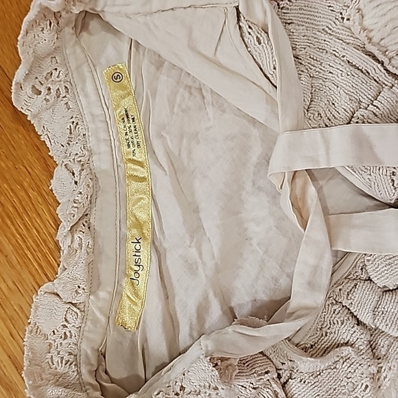 NEW Johnny Was - Vintage Small NWT Joystick Crochet Beige Cardigan - Picture 5 of 7